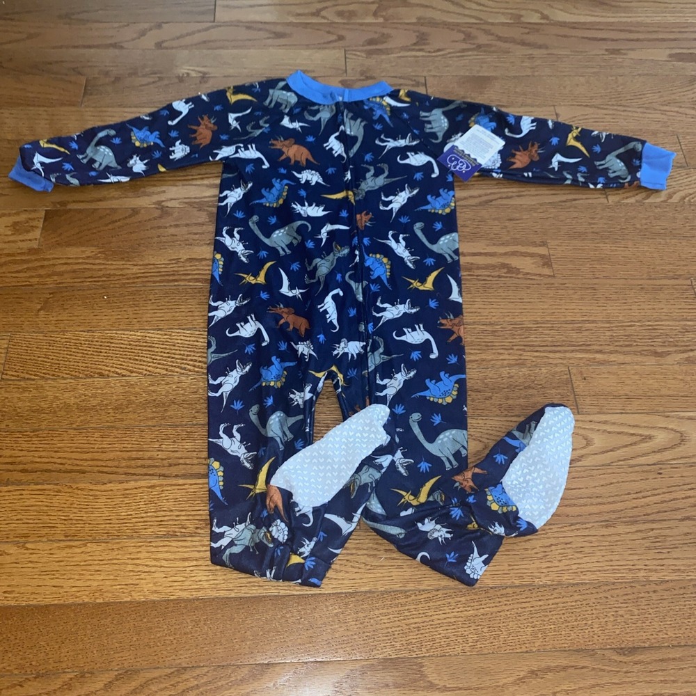 Mon Petit Boys Dinosaur Pajamas Footed 1 Piece‎ Size 3T